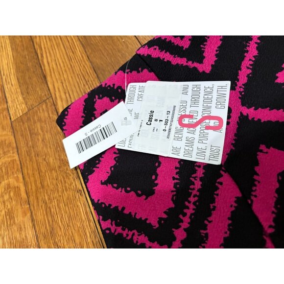 LuLaRoe Womens Cassie Skirt Size Small *Lot of 2* Pink Colorful Stretch Knit NWT - Picture 5 of 10